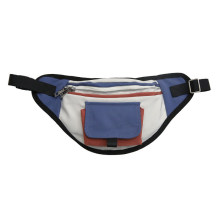 Wholesale Fashion Stylish Custom Splice Design Durable Nylon Material Festival Crossbody Belt Bumbag Women Men Fanny Pack Waist Bag with Secret Back Pocket